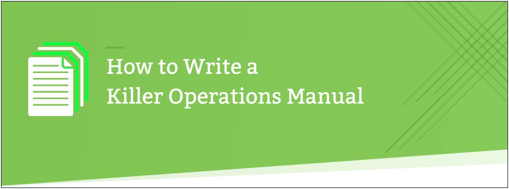 Small Business Operations Manual Template Free