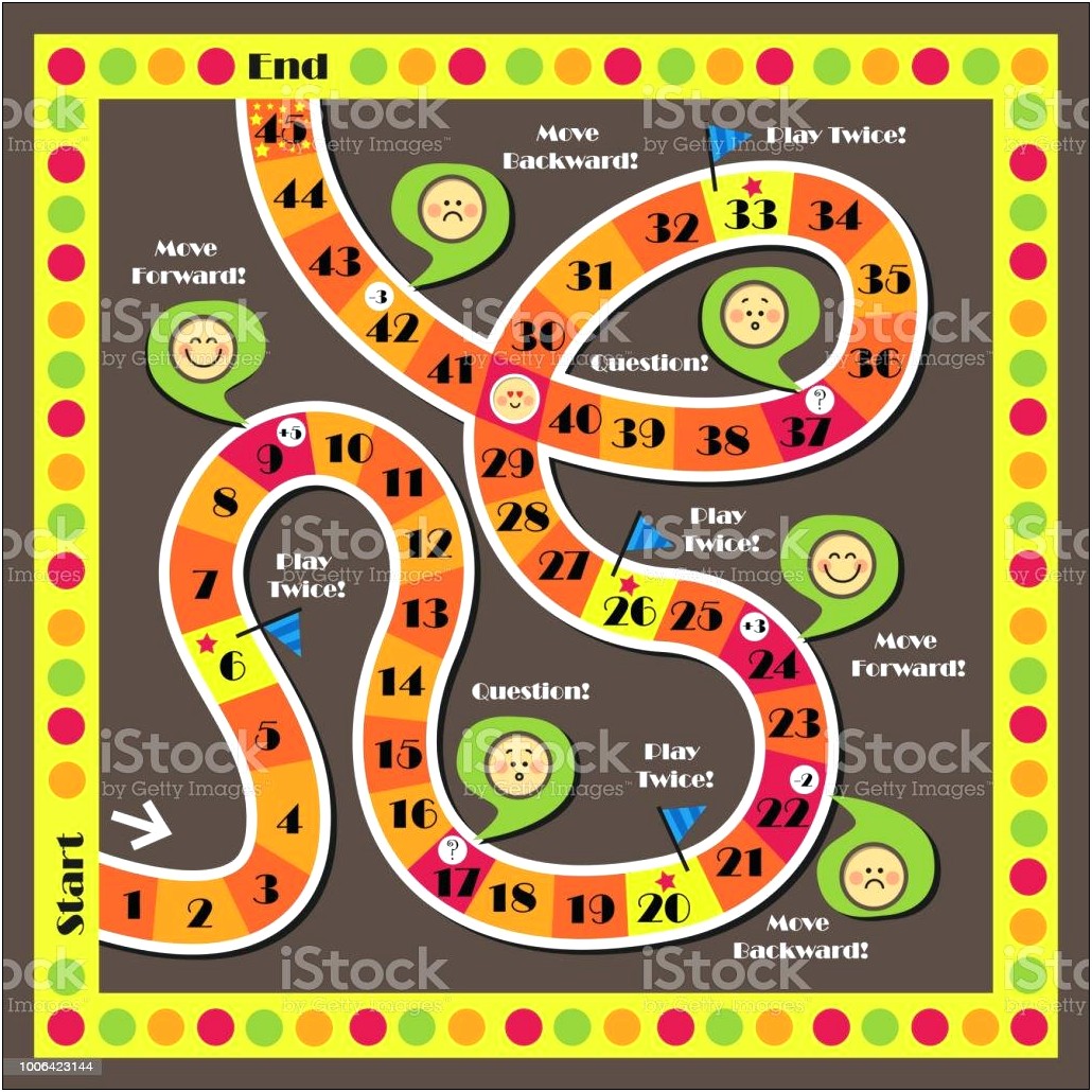 Snakes And Ladders Template Free Download