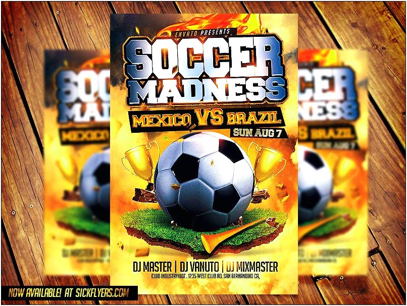 Soccer Flyer Template Psd Free Download