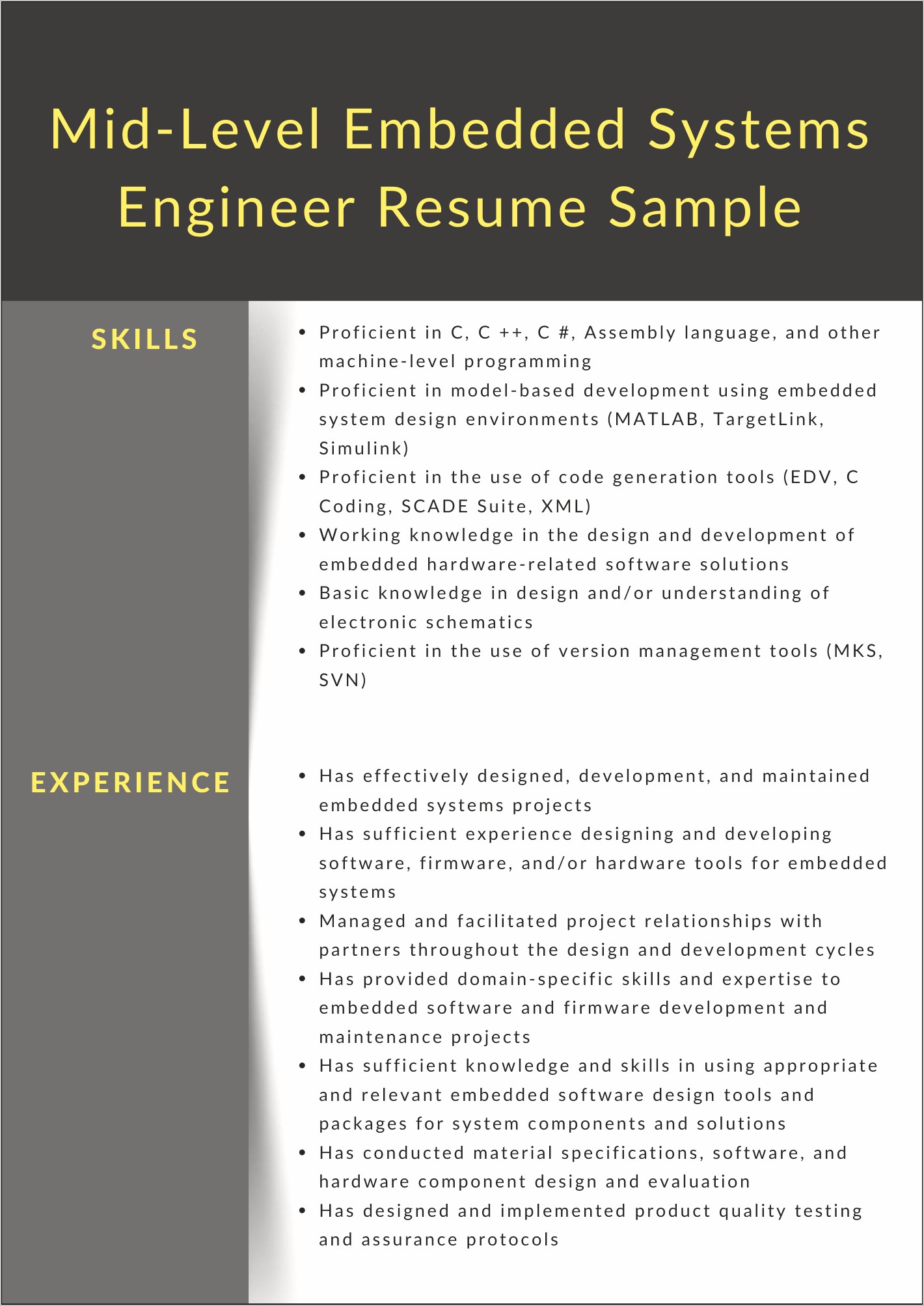 Software Engineer Resume Example Entry Level