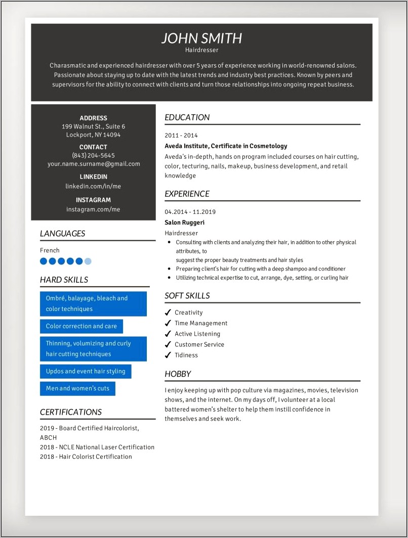 Software Skills Section Of Resume Examples