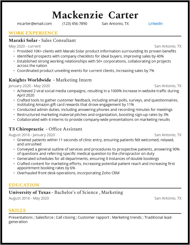 Solar Consultant Job Description For Resume
