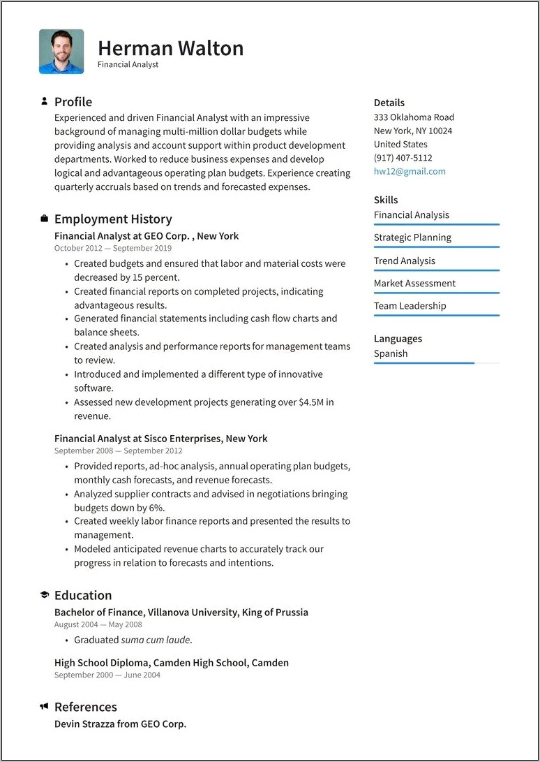 Special Skills And Interest In Resume