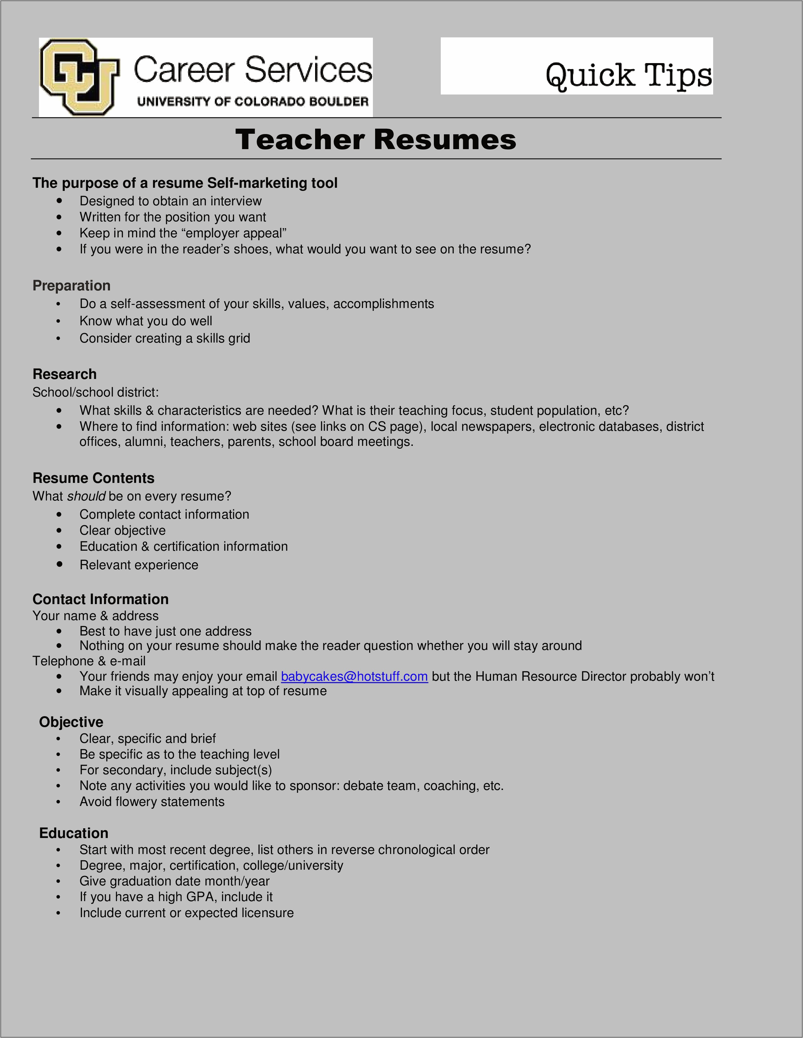 Special Skills Of A Teacher In Resume