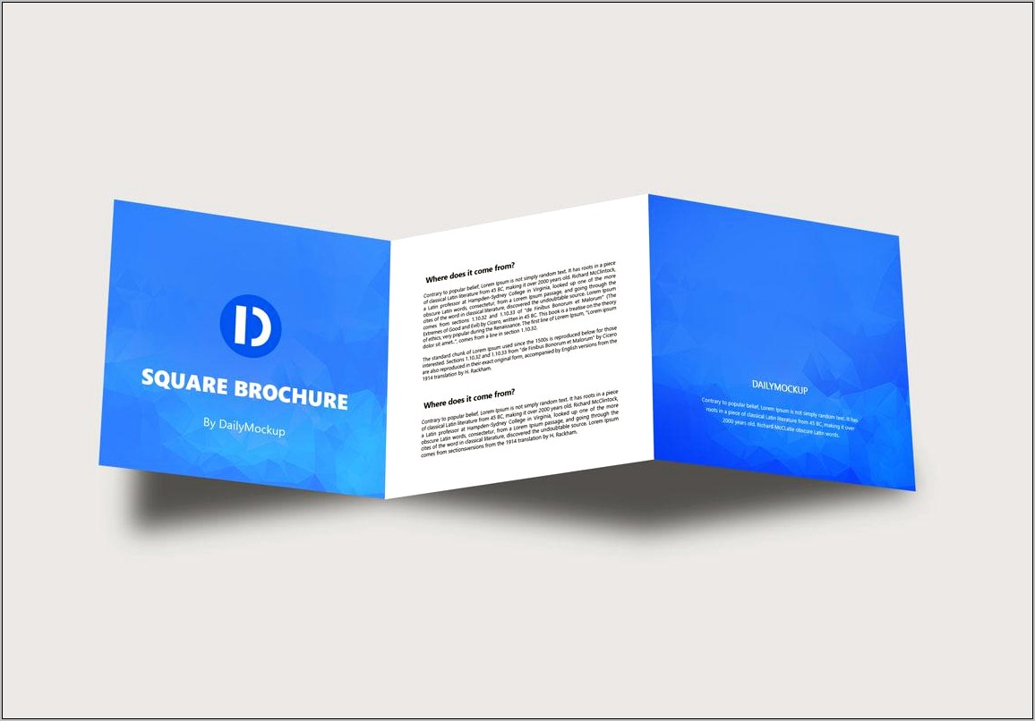 Square Brochure Template Psd Free Download