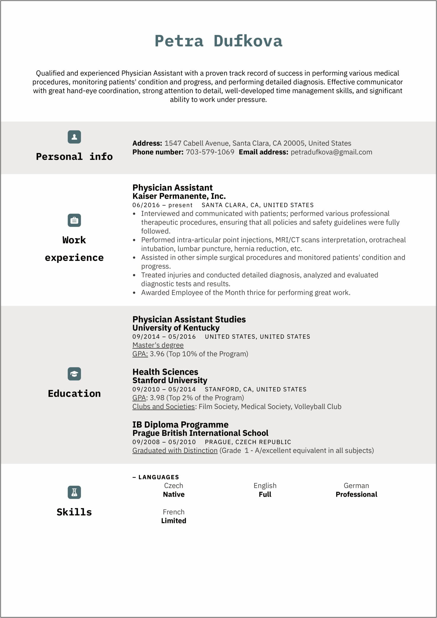 State Tested Nursing Assistant Resume Template