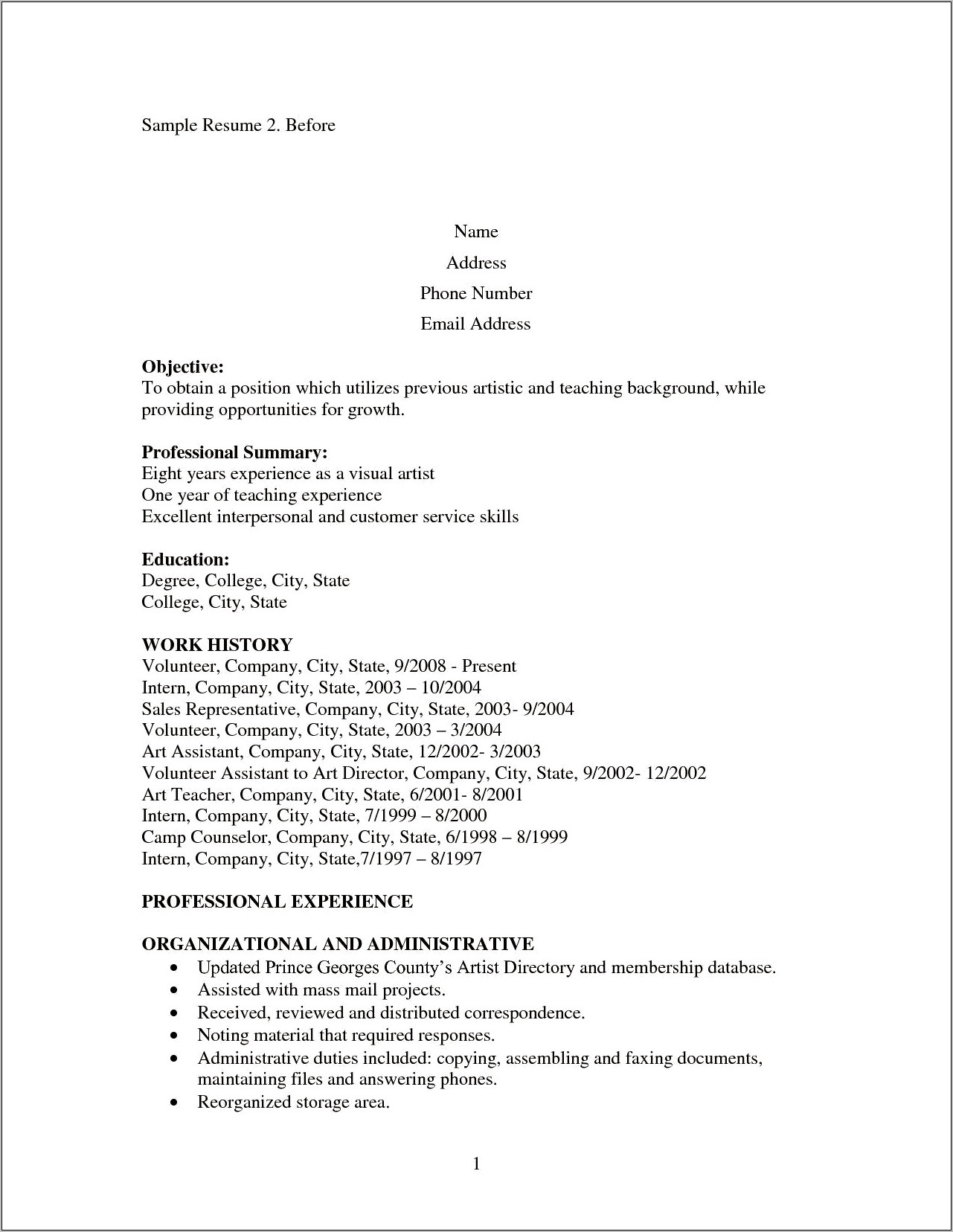 Stay At Home Mum Job Description For Resume