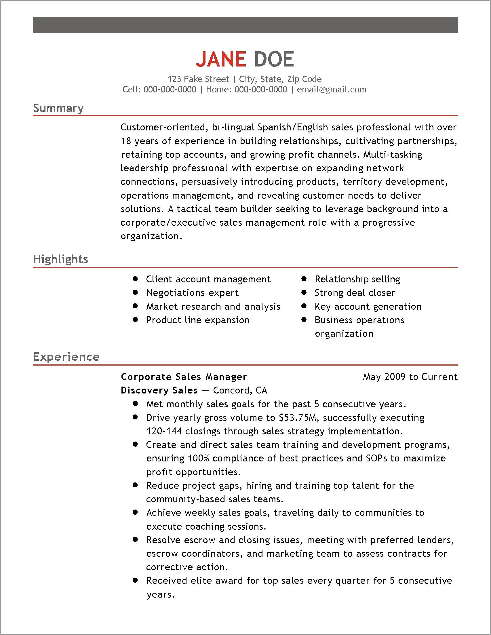 Street Team Job Description For Resume