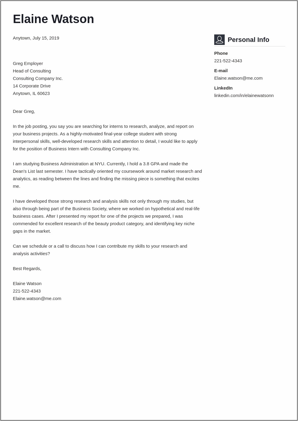 Strong Analytical Skills Cover Letter Resume Summary