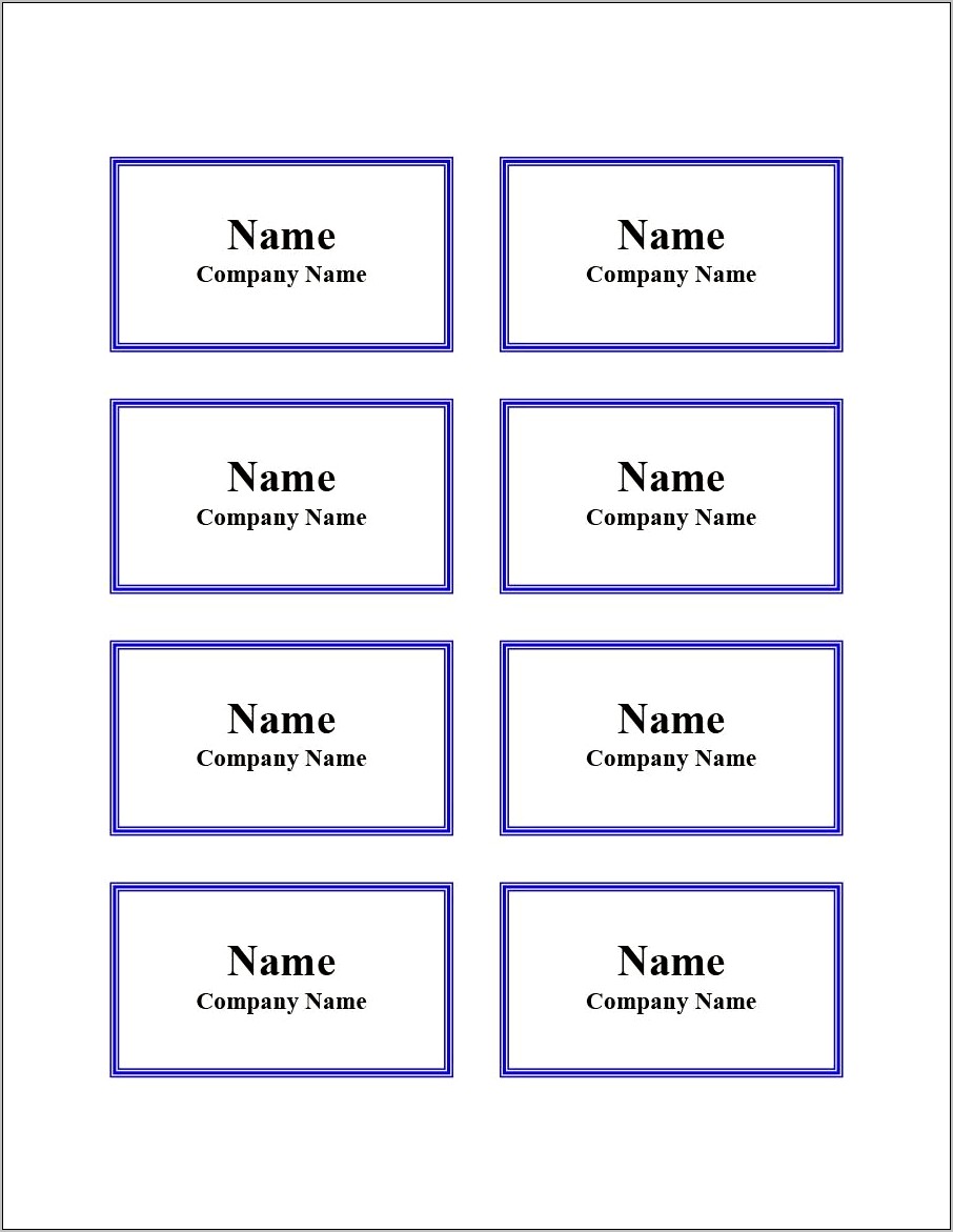 Student Name Tag Template Free Printable