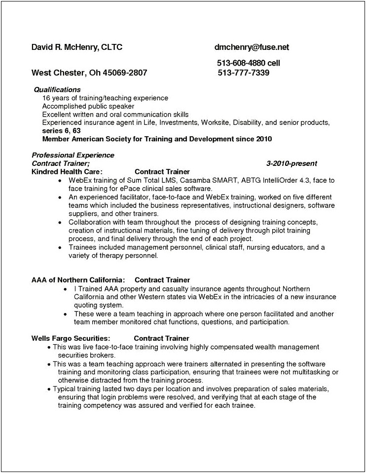 Summary On Resume For Insurance Producer