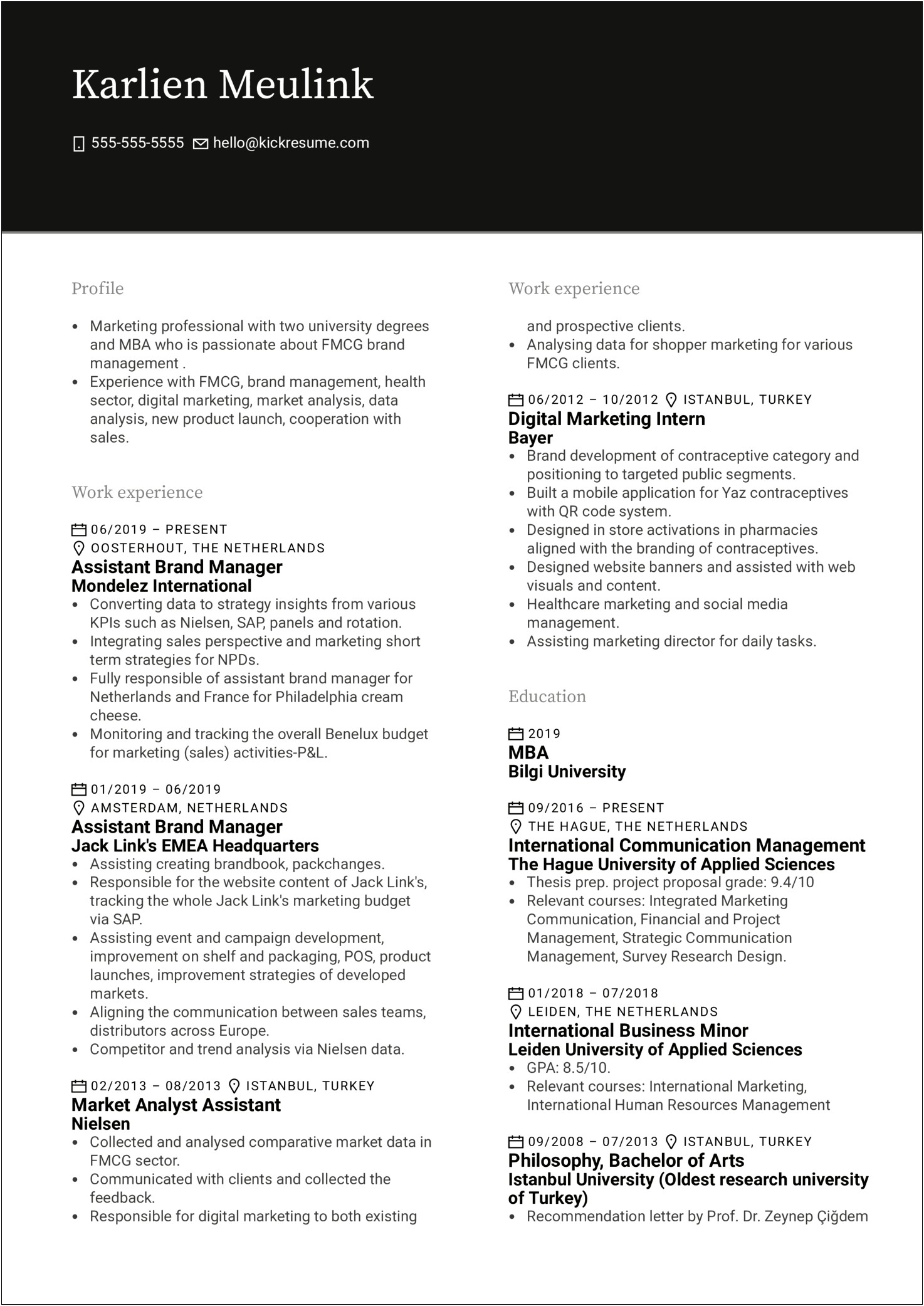 Summary Resume For Human Resources Analyst