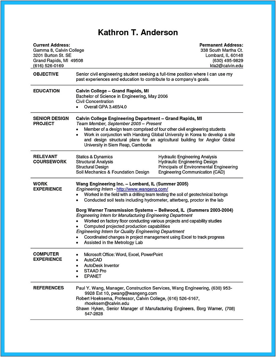 Summary Sentence For Resume With No Experience