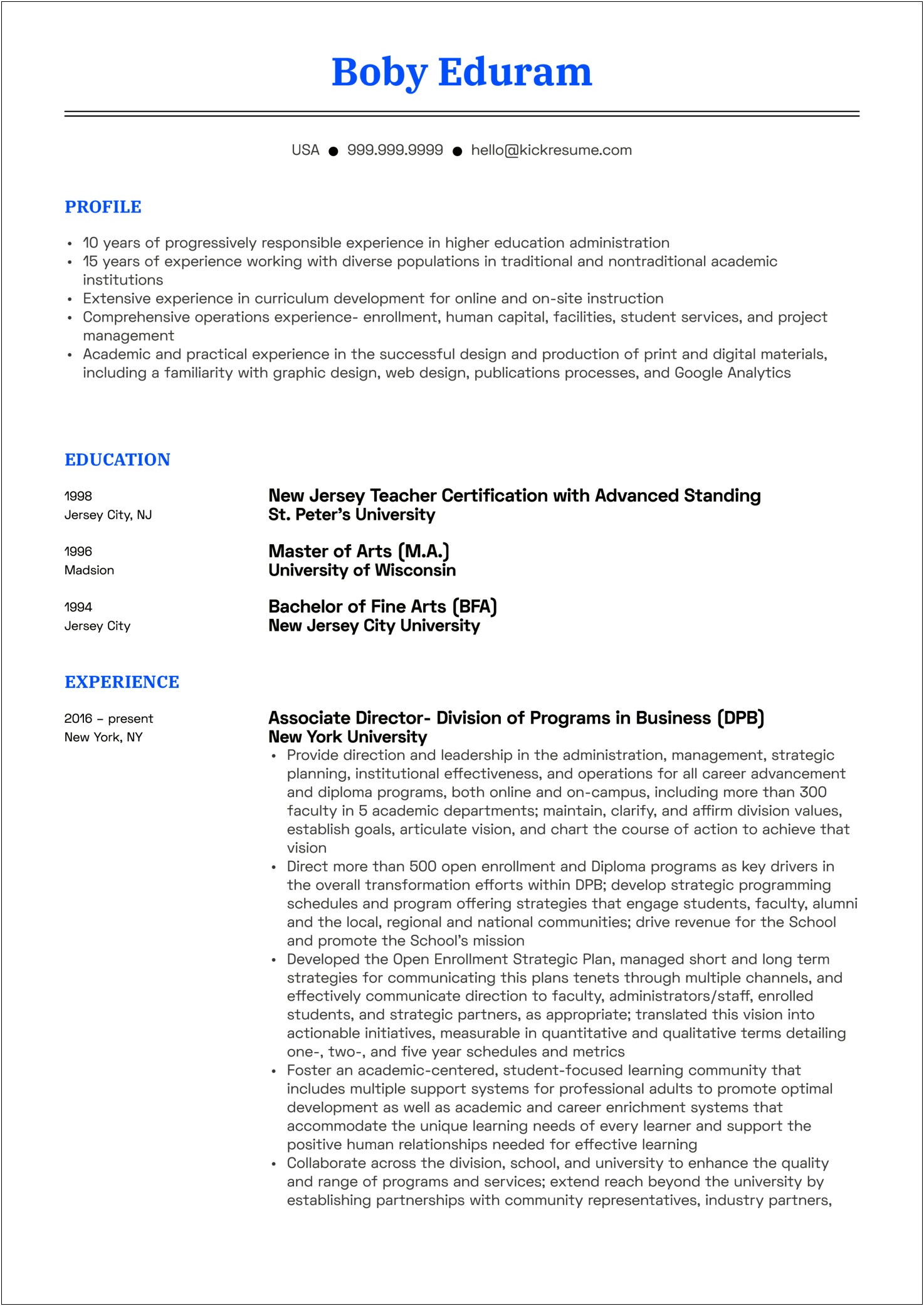 Suny New Paltz Resume Examples Resources