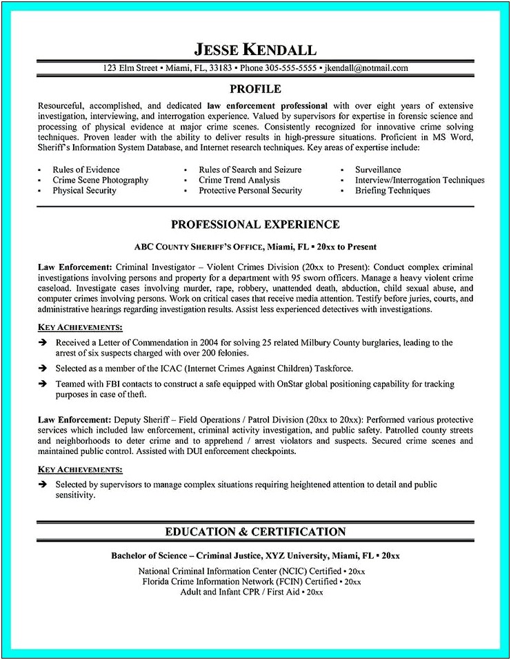 Supervisor Food Safety Inspection Service Resume Examples