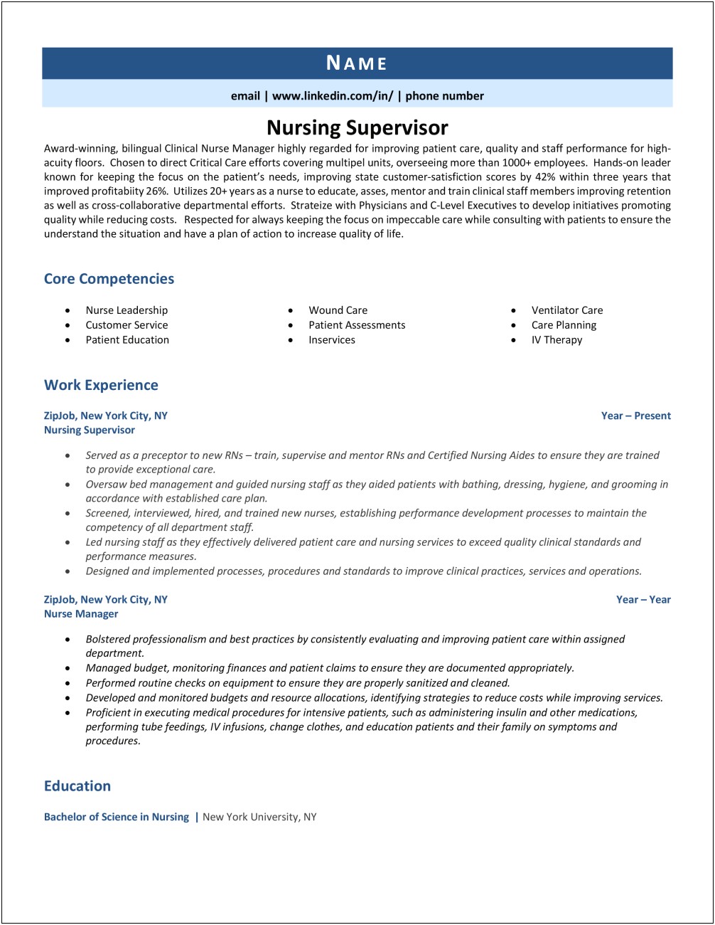 Supervisor Resumes Examples For Customer Service