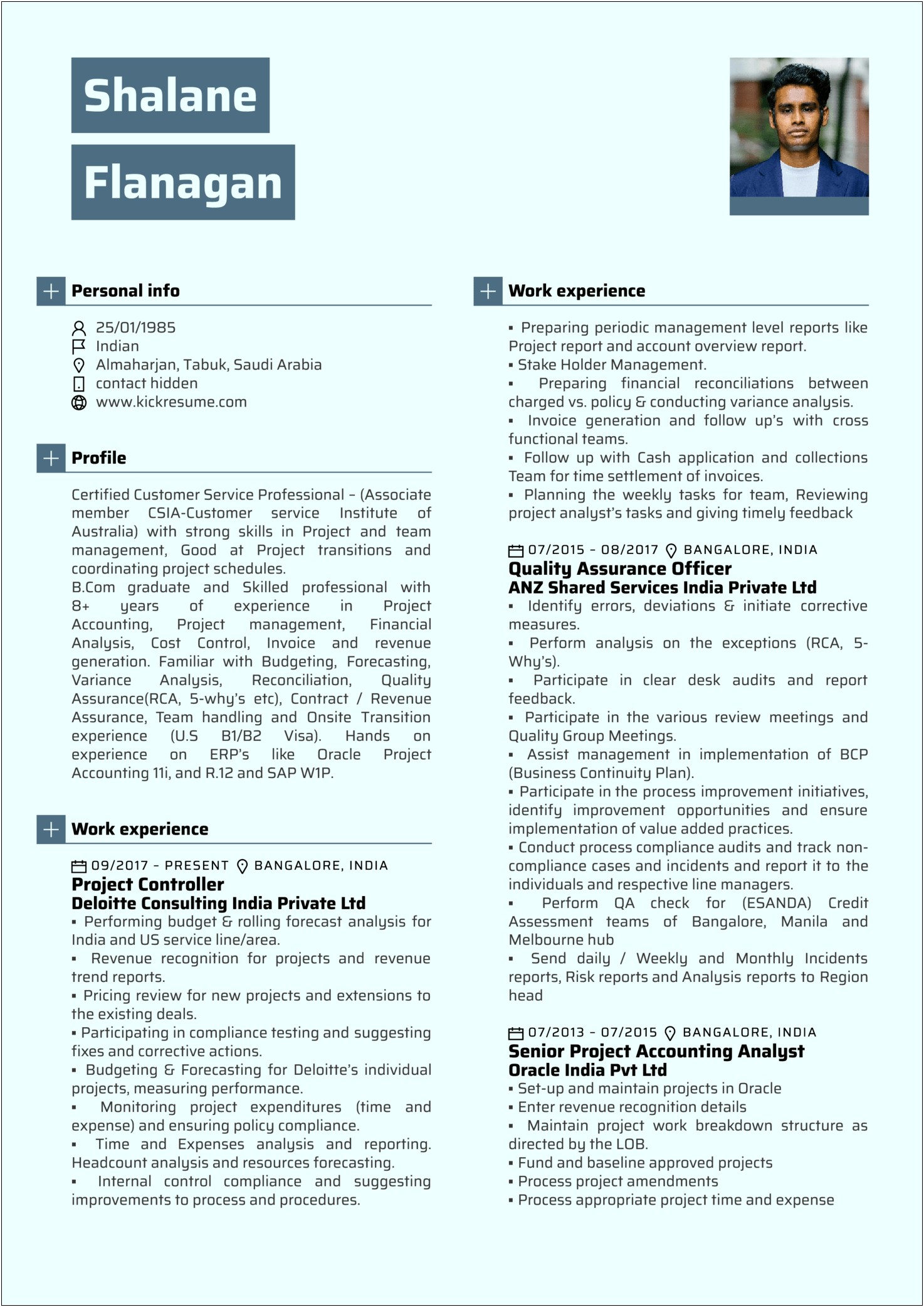 Supply Chain General Manager Bangalore Resume