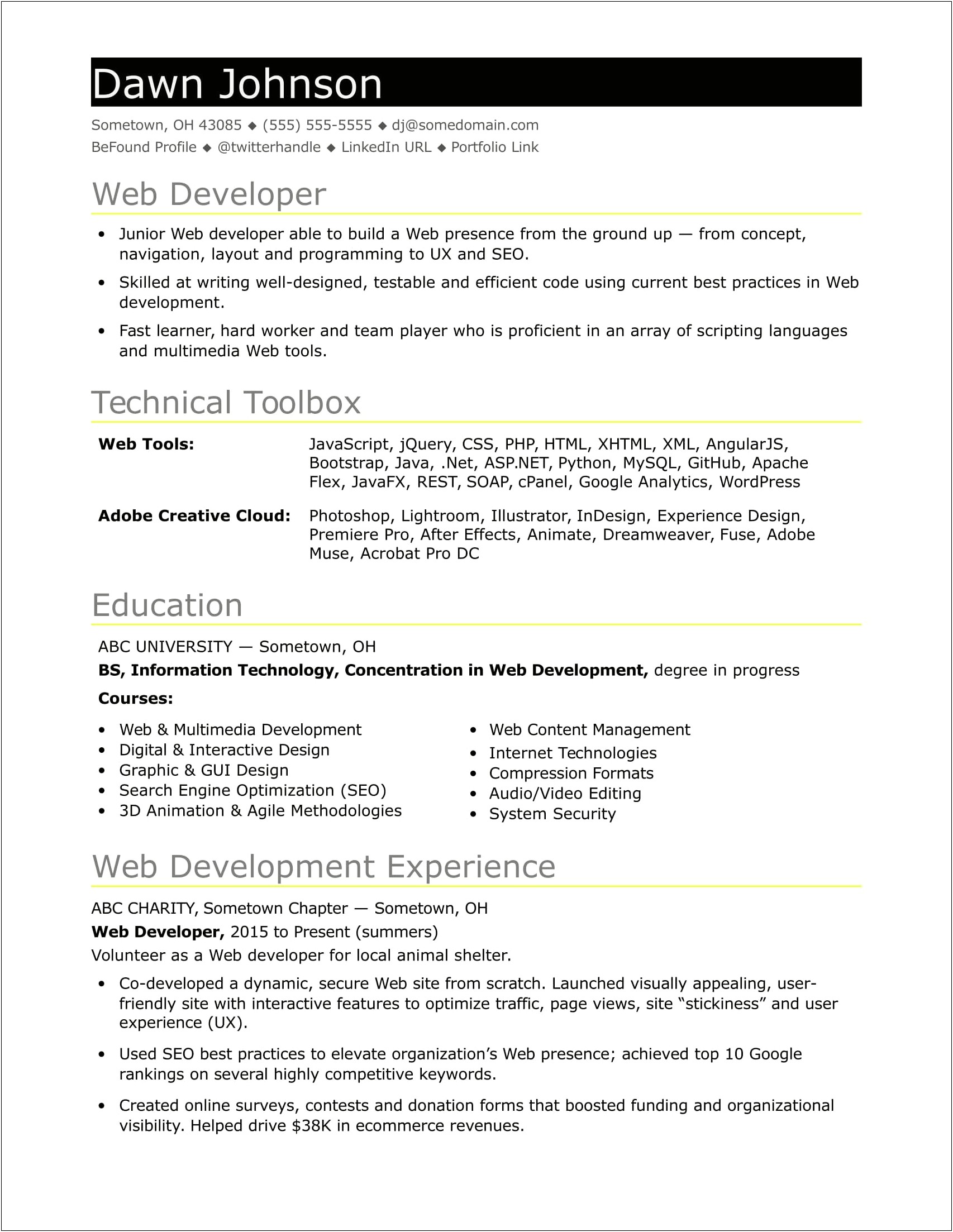 Talking About Tech Skills On Resume