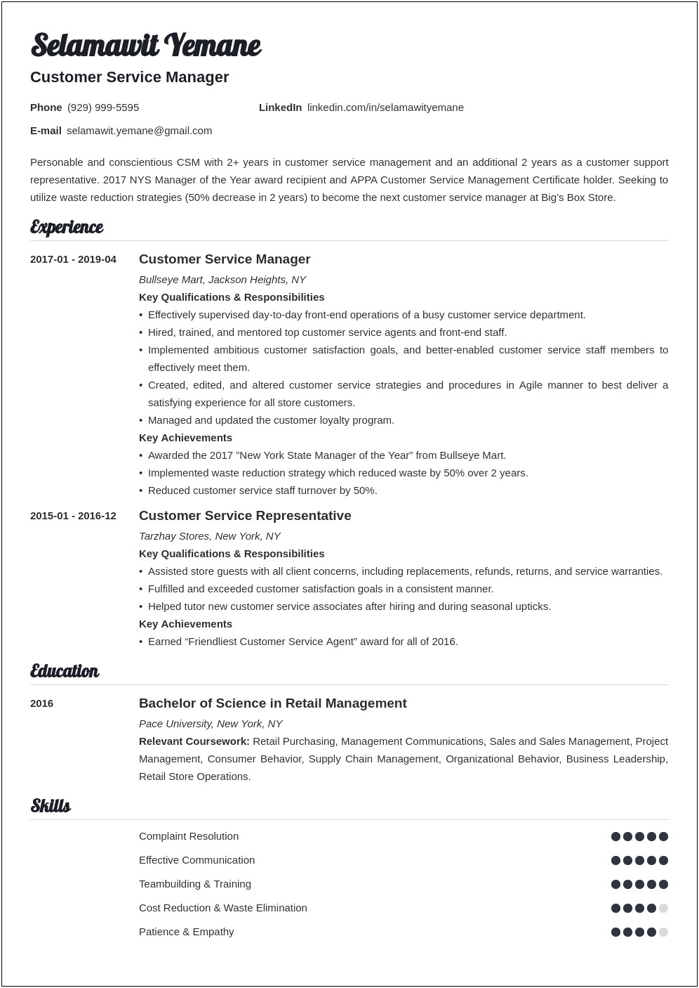 Target Executive Team Leader Guest Experience Resume