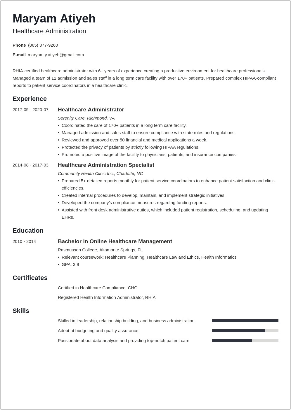 Target Resume For Insurance Company Template