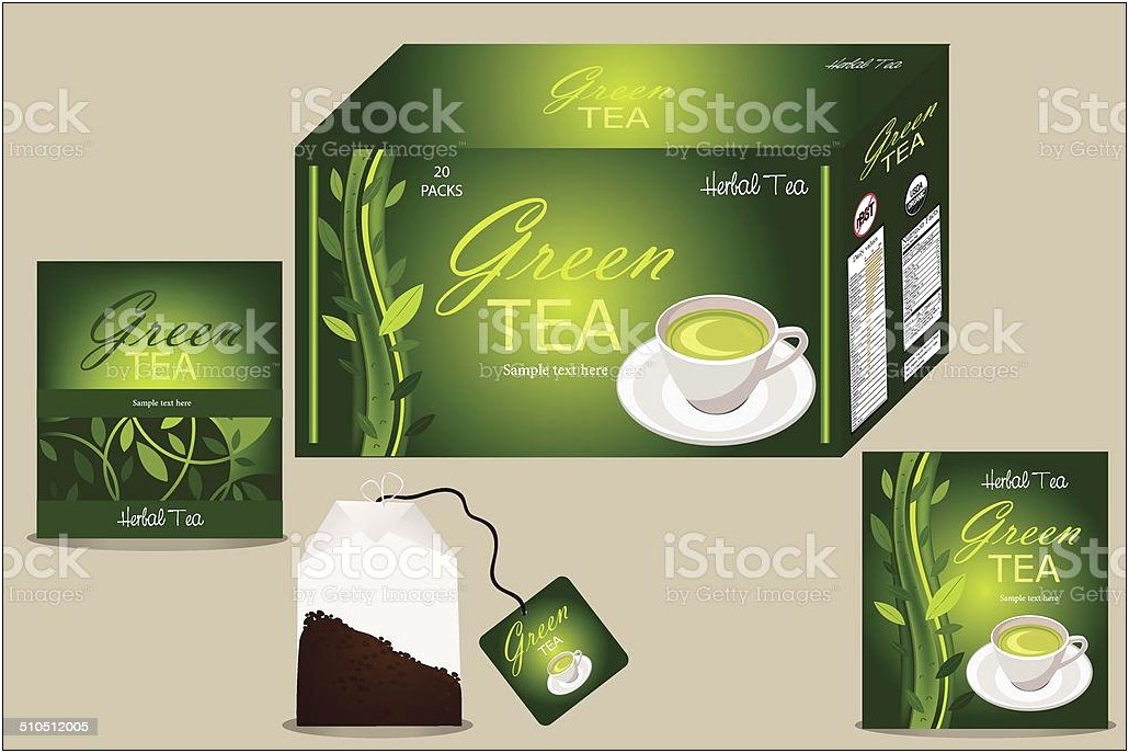 Tea Label Design Template Free Download
