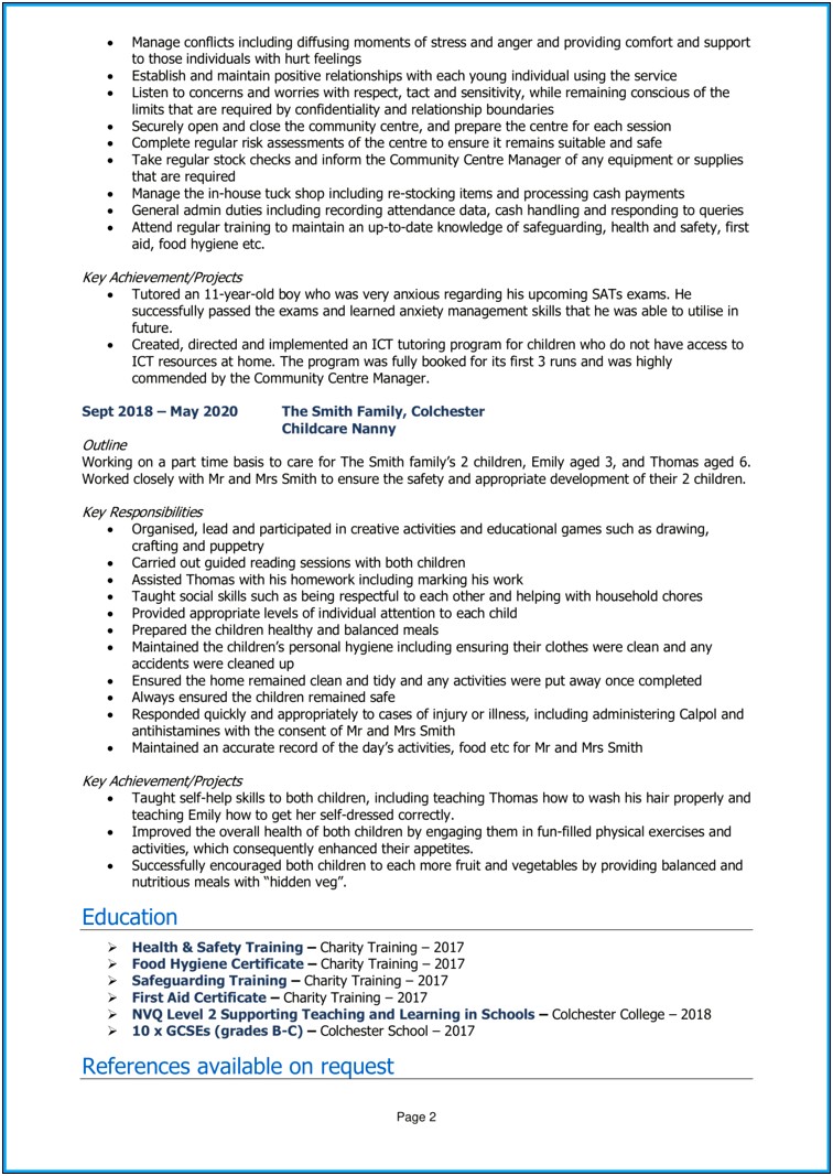 Teacher Assistant With No Experience Resume