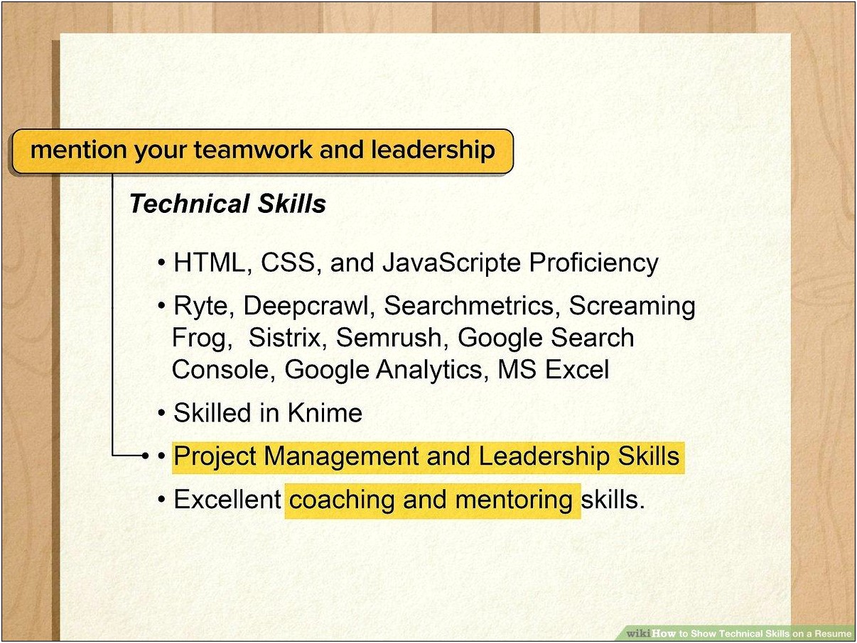 Teamwork Skills Capacity On A Resume