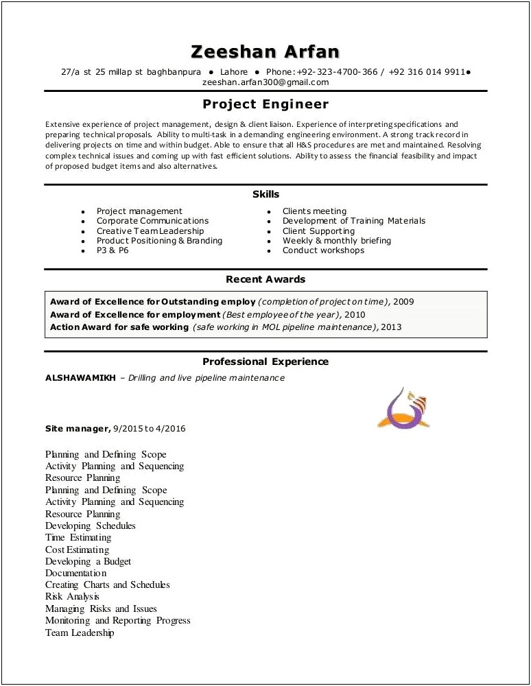 Technical Infrastructure Project Manager In Canton Mi Resume