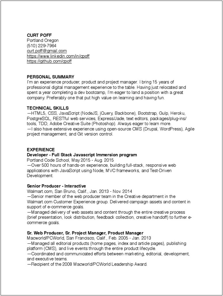 Technical Skills For Commerce Students In Resume
