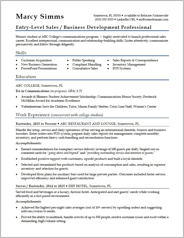 Technical Skills For Resume For Sales Executive