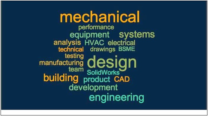 Technical Skills Of Mechanical Engineer In Resume