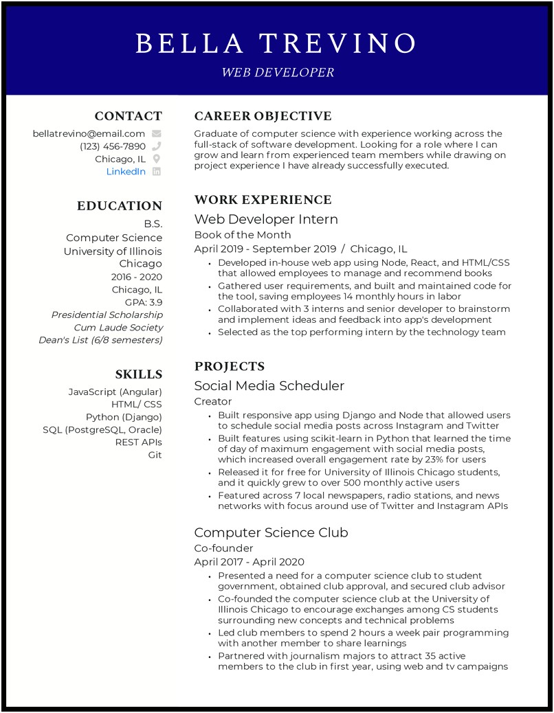 Technical Skills On Computer Science Resume