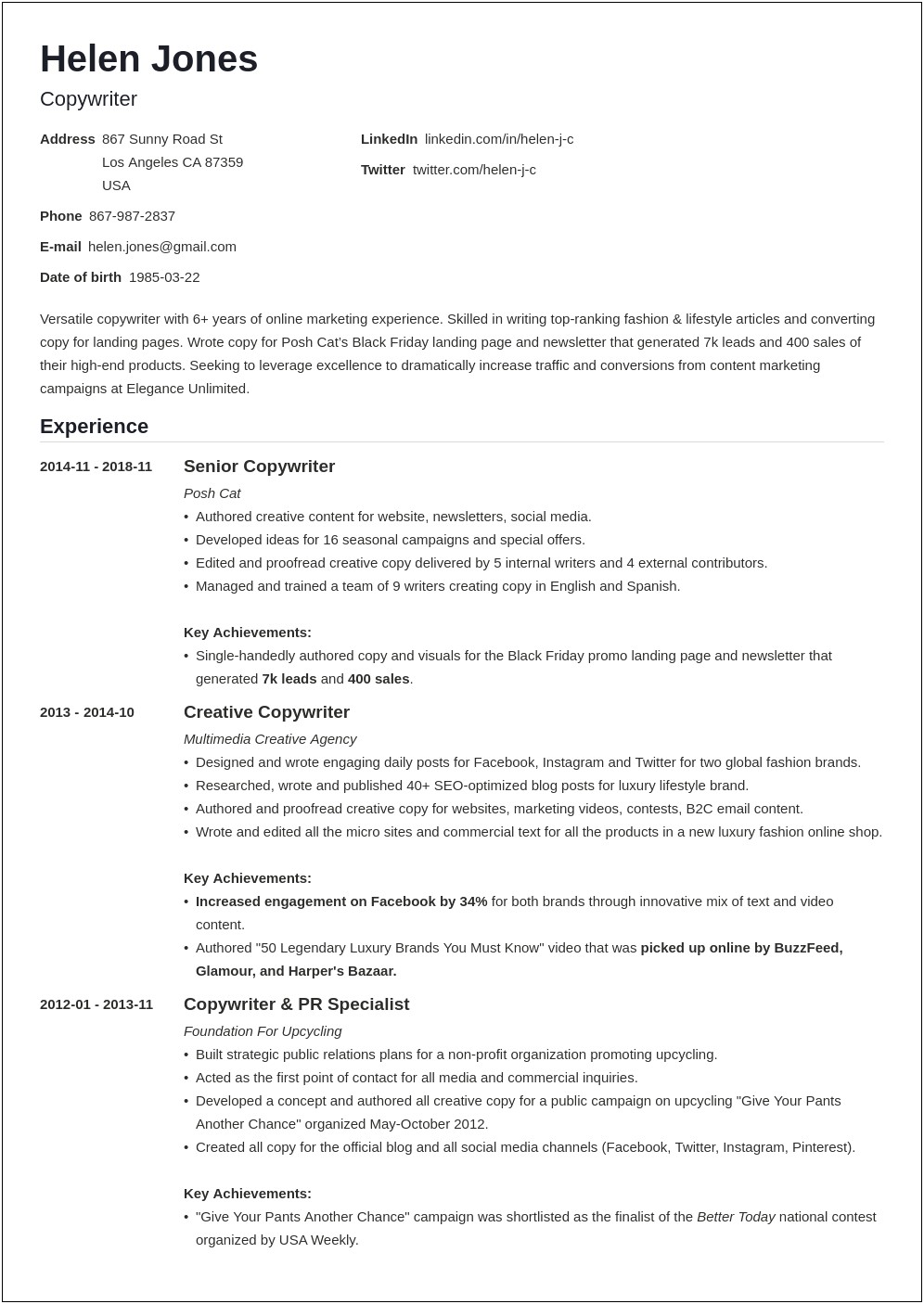Technical Writing As A Skill On Resume