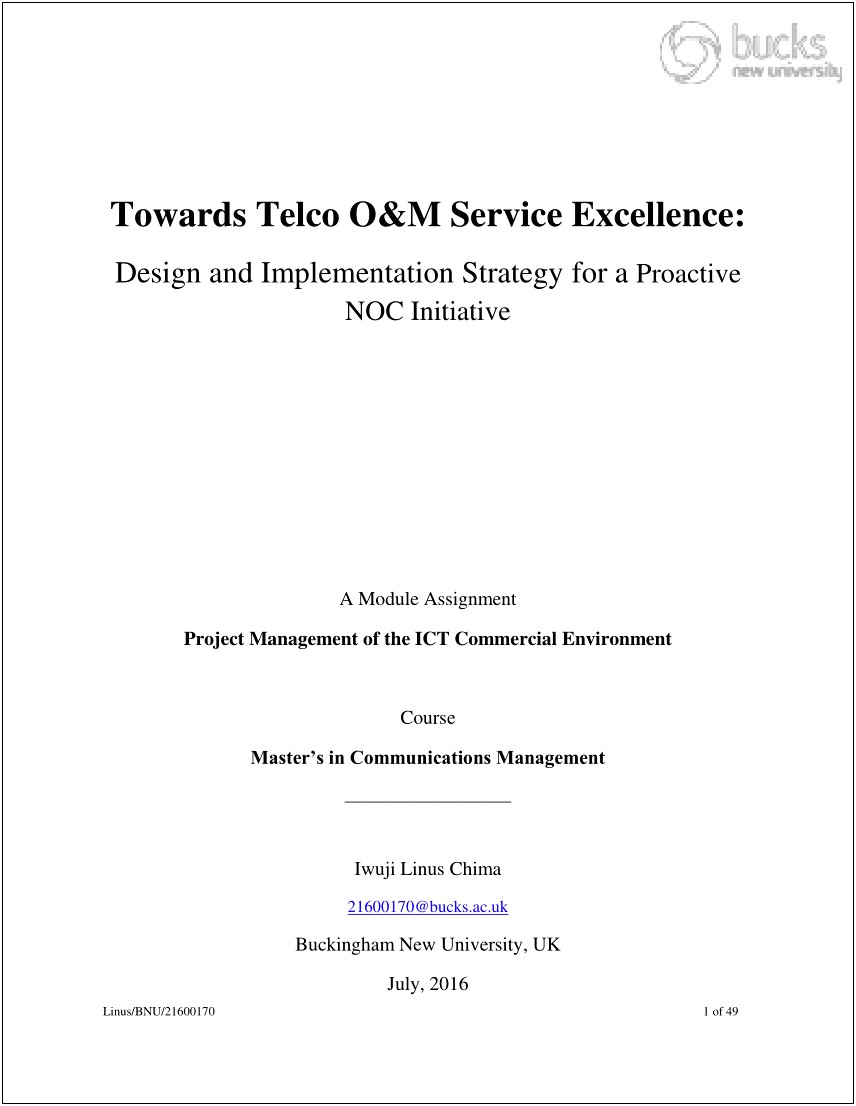 Telecom O&m Engineer Resume Sample