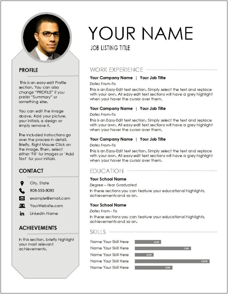 Template For A Perfectly Formatted Ats Linkedin Resume