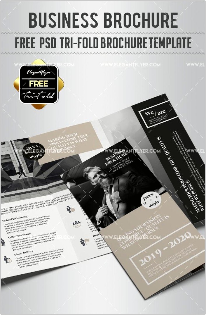 Template For Tri Fold Brochure Free