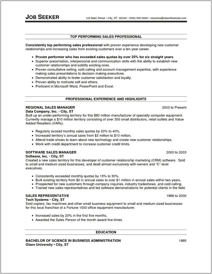 Template Resume For 20 Years At One Job