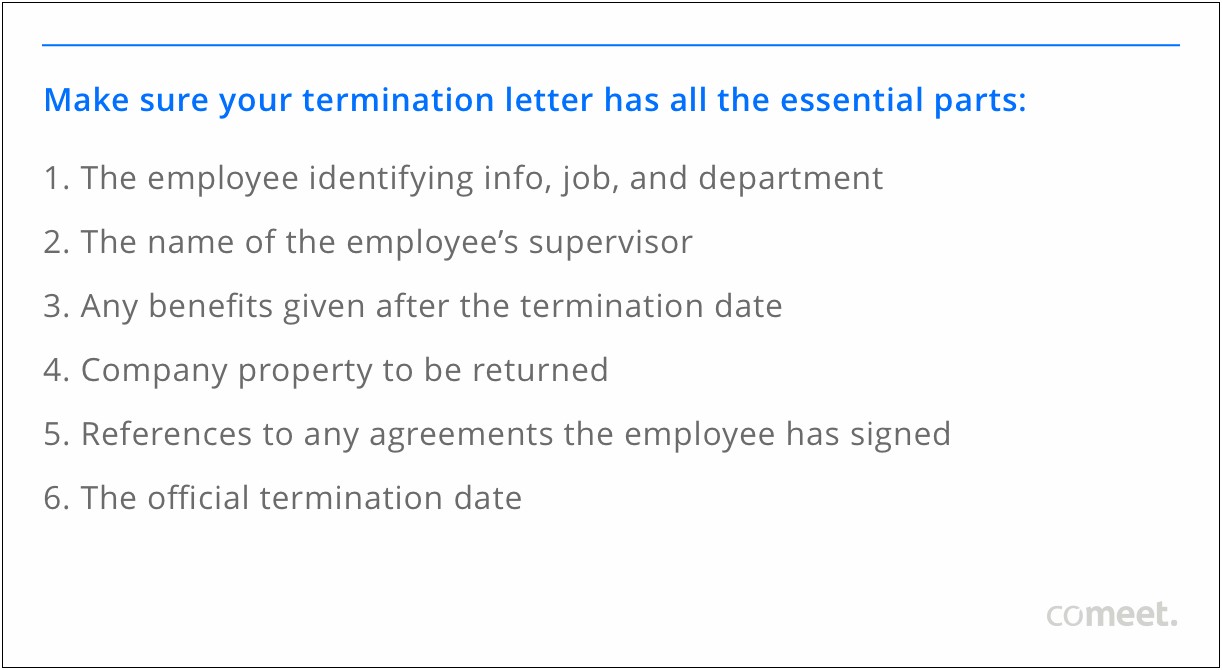 Termination Of Employment Letter Template Free