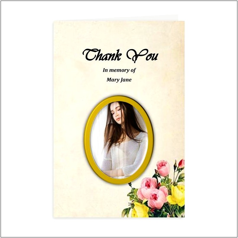 Thank You Card Template Word Free