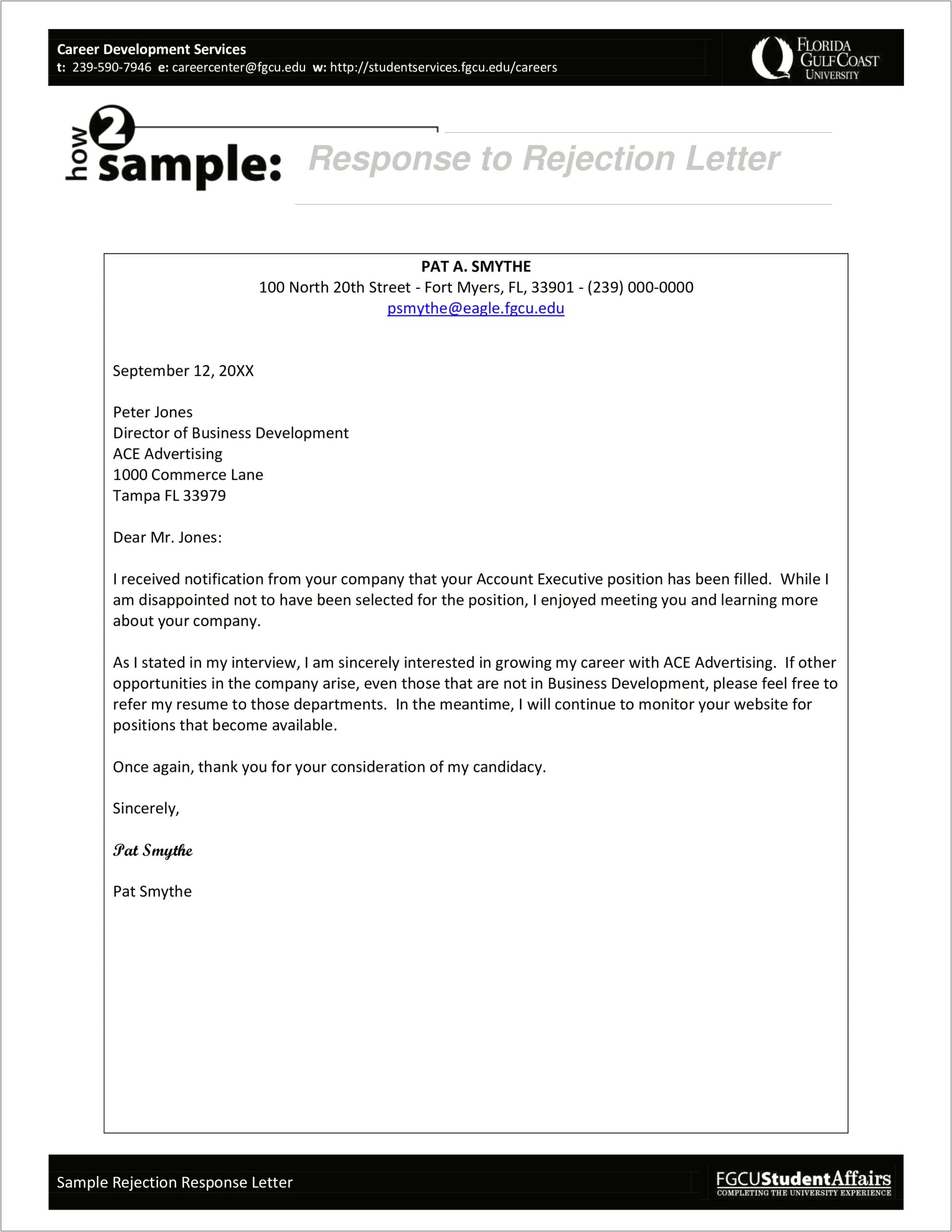 Thank You Letter For Resume Response