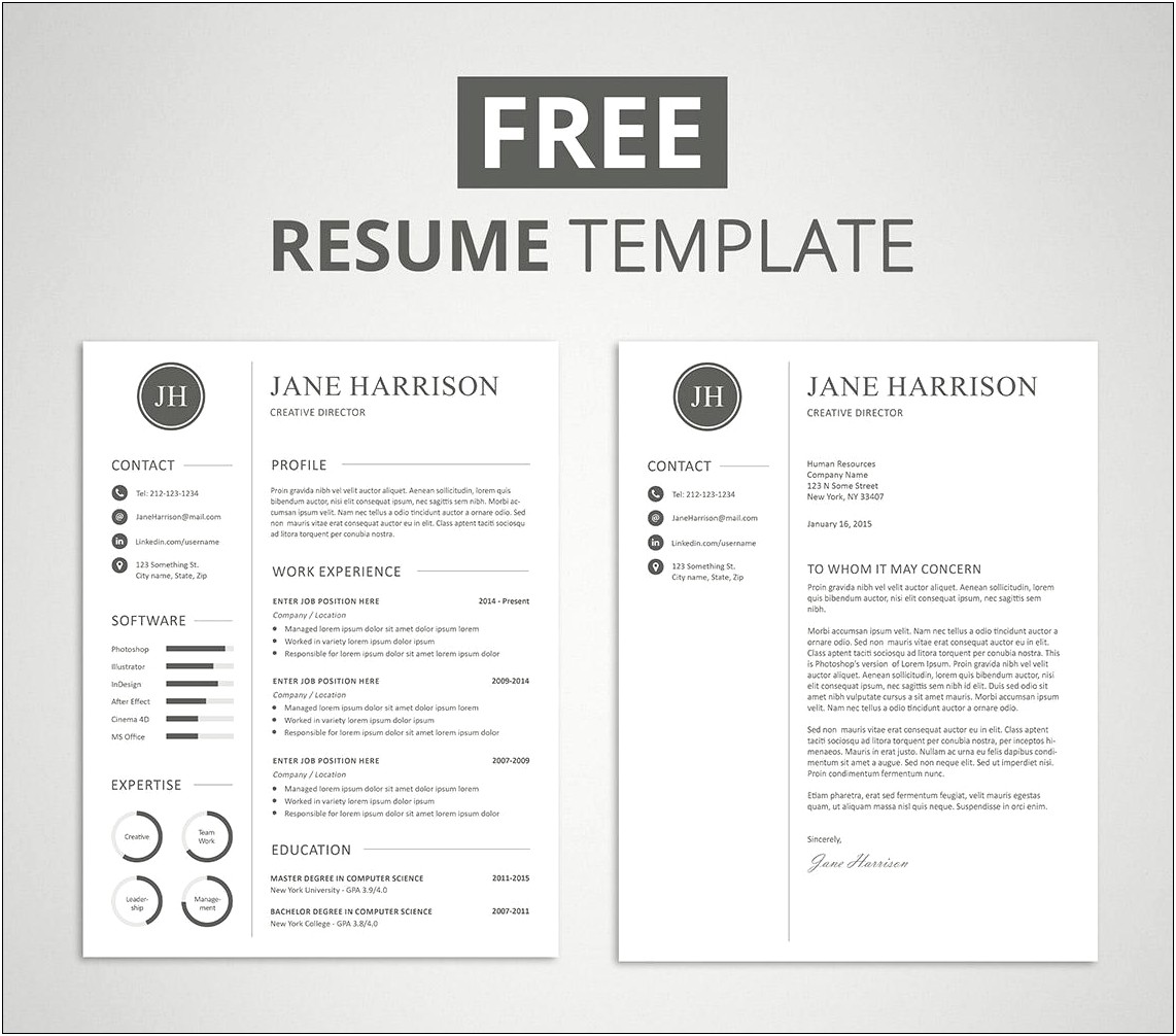 The Best Free Resume Template 2015