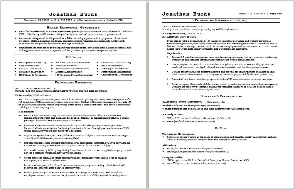 The Best Psychology Bachelor Template Resume