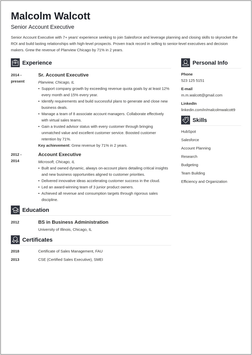 The Best Resume Sample In Malaysia