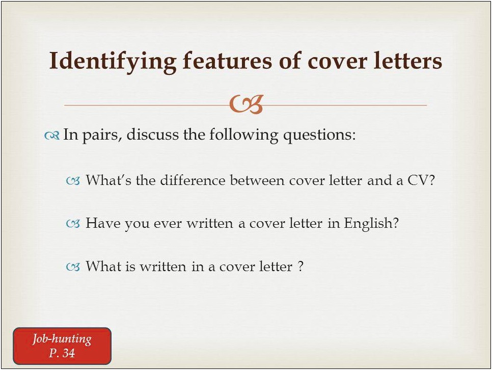 The Difference Between A Cover Letter And Resume