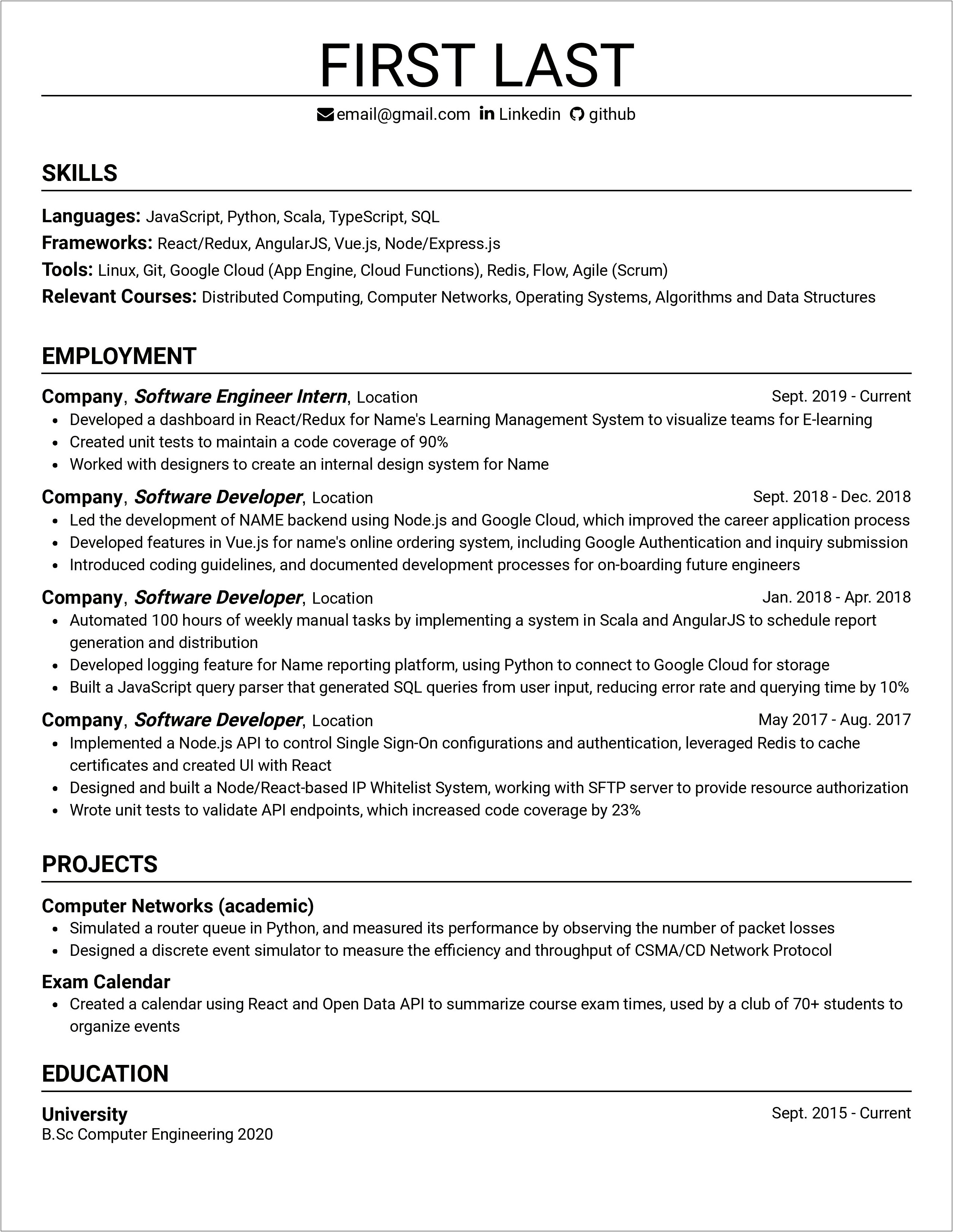 Things To Put For Ged On Resume Reddit