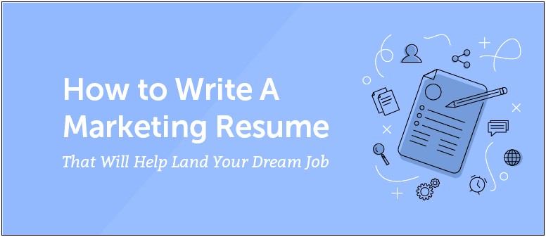 Things To Put On A Marketing Resume