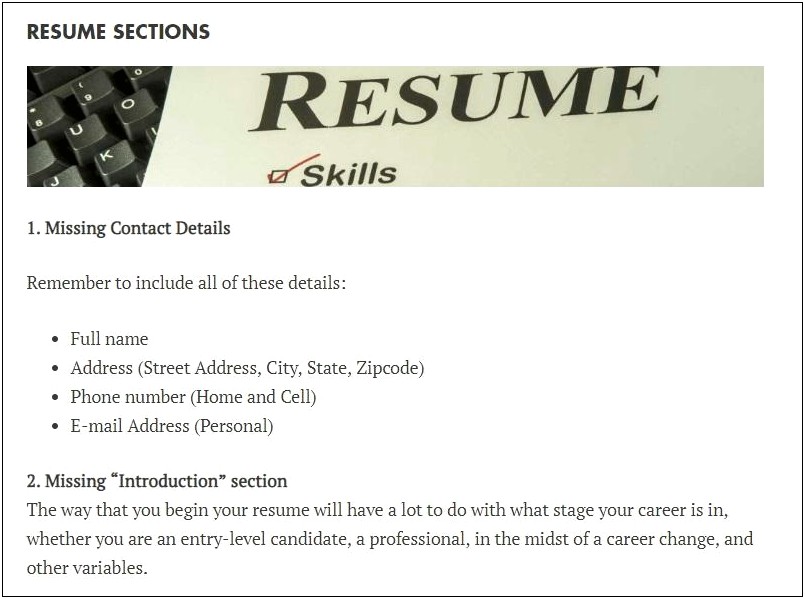 Things To Remember To Put On Your Resume
