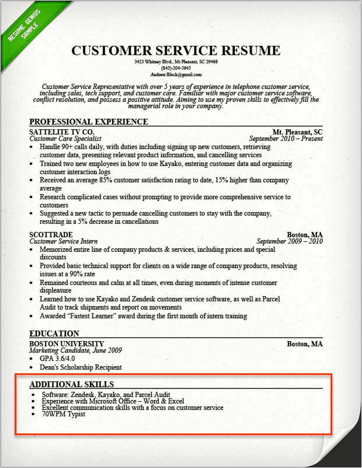Things To Write In A Resume Skills