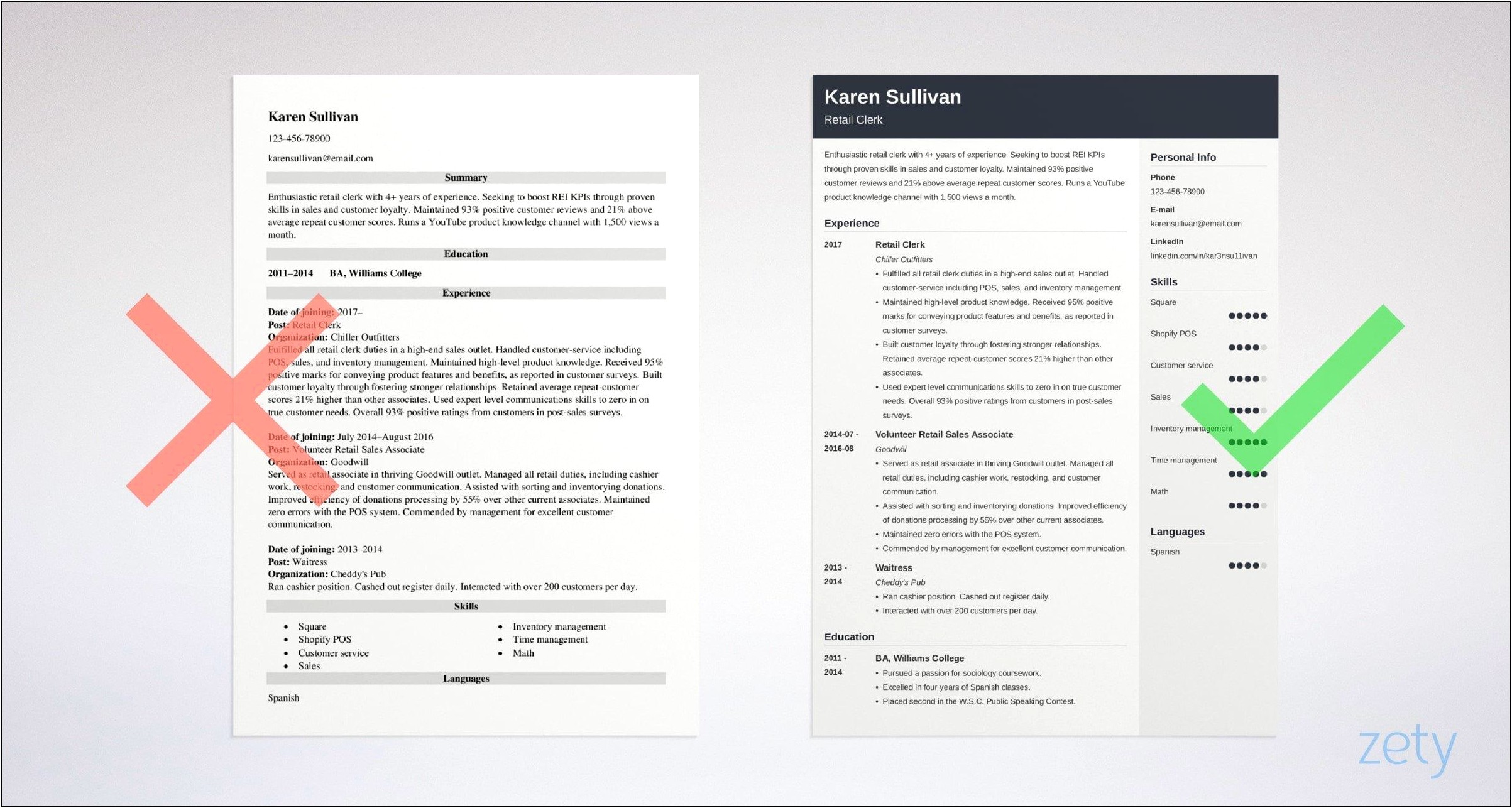 Tips For A Good Resume For Retail