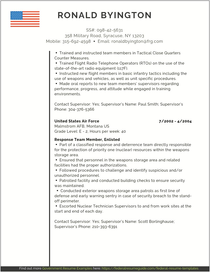Tips For State Government Resume Examples